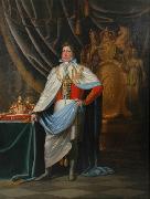 unknow artist Portrait of George IV as Grand Cross Knight of Hanoverian Guelphic Order Sweden oil painting artist